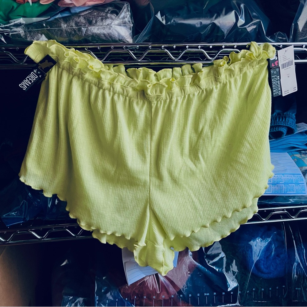 Anthropologie Ruffle Sleep Shorts